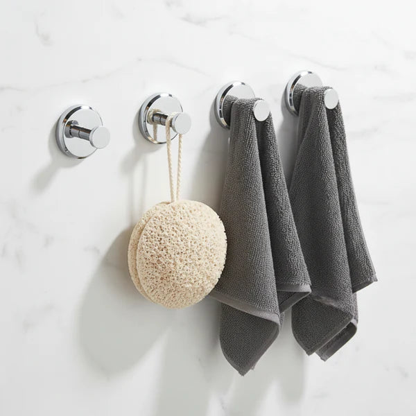 Crochet à ventouse chrome